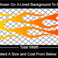  COL743 Color Fade Flame Decal