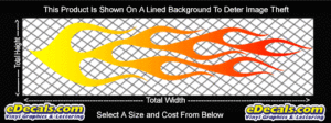 COL743 Color Fade Flame Decal