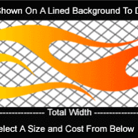  COL745 Color Fade Flame Decal