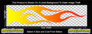 COL745 Color Fade Flame Decal