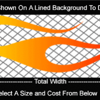  COL746 Color Fade Flame Decal