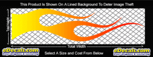 COL746 Color Fade Flame Decal