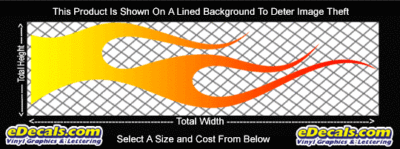 COL746 Color Fade Flame Decal