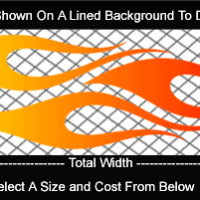  COL747 Color Fade Flame Decal