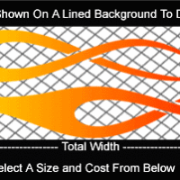  COL748 Color Fade Flame Decal