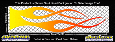 COL748 Color Fade Flame Decal