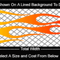  COL749 Color Fade Flame Decal