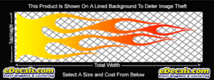 COL749 Color Fade Flame Decal