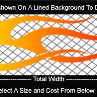  COL750 Color Fade Flame Decal