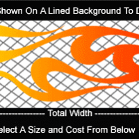  COL752 Color Fade Flame Decal