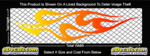COL752 Color Fade Flame Decal