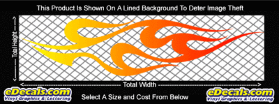 COL752 Color Fade Flame Decal