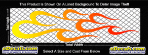 COL753 Color Fade Flame Decal