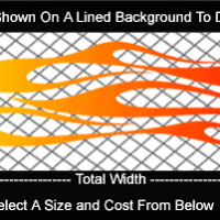  COL754 Color Fade Flame Decal