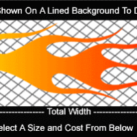  COL755 Color Fade Flame Decal