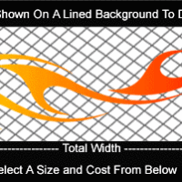  COL756 Color Fade Flame Decal
