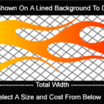 COL757 Color Fade Flame Decal