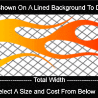  COL757 Color Fade Flame Decal