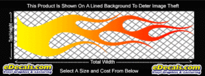 COL757 Color Fade Flame Decal