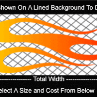  COL758 Color Fade Flame Decal