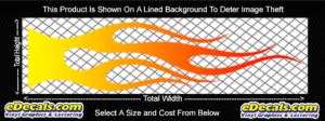 COL758 Color Fade Flame Decal
