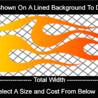  COL759 Color Fade Flame Decal