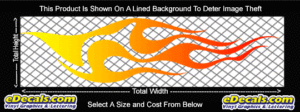 COL759 Color Fade Flame Decal