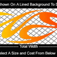  COL760 Color Fade Flame Decal