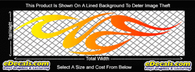 COL760 Color Fade Flame Decal