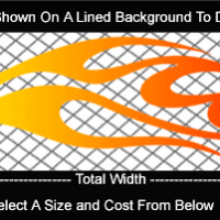  COL761 Color Fade Flame Decal