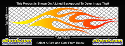 COL761 Color Fade Flame Decal