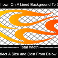  COL762 Color Fade Flame Decal