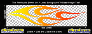 COL762 Color Fade Flame Decal