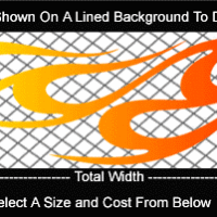  COL763 Color Fade Flame Decal