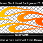 COL764 Color Fade Flame Decal