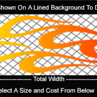  COL764 Color Fade Flame Decal