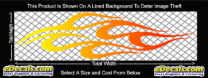 COL764 Color Fade Flame Decal