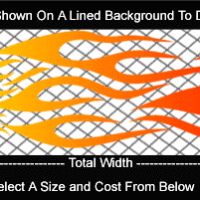  COL765 Color Fade Flame Decal