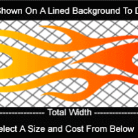  COL766 Color Fade Flame Decal