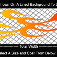  COL767 Color Fade Flame Decal