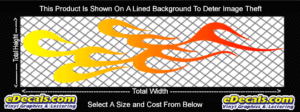 COL767 Color Fade Flame Decal