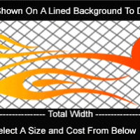  COL768 Color Fade Flame Decal
