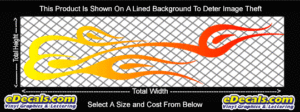 COL768 Color Fade Flame Decal