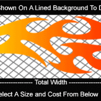  COL770 Color Fade Flame Decal