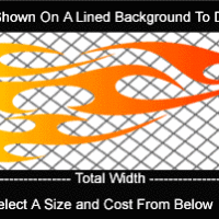  COL771 Color Fade Flame Decal