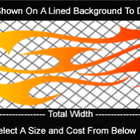  COL772 Color Fade Flame Decal