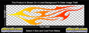 COL772 Color Fade Flame Decal