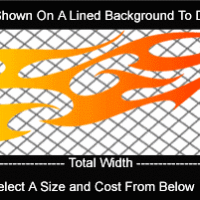  COL773 Color Fade Flame Decal