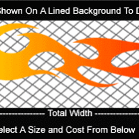  COL774 Color Fade Flame Decal