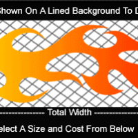  COL775 Color Fade Flame Decal